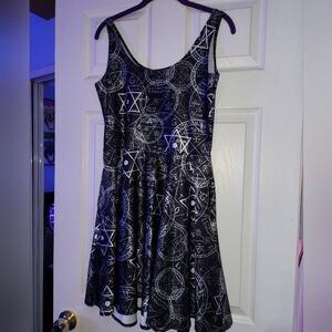 Living Dead Clothing Occult Mini Skater Dress, xxl